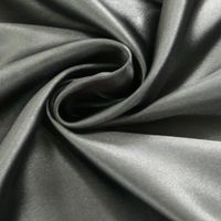 Kreativstoff Satinstoff einfarbig schwarz 1.4m Breite