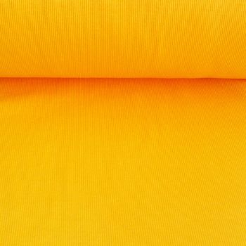 Kreativstoff Strickschlauch Bündchenstoff grob gelb 27cm Breite