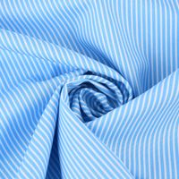 Baumwollstoff Streifen blau weiß 1.4m Breite