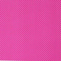 Baumwollstoff Punkte klein Ø 1mm pink weiß