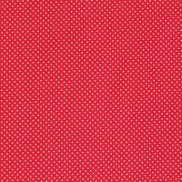 Baumwollstoff Punkte klein Ø 1mm rot weiß