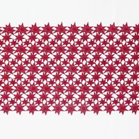 Borte Spitzenborte Tischläufer Sterne rot Meterware Breite 40cm