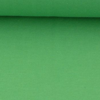 Kreativstoff Strickschlauch Bündchenstoff fein grasgrün 37cm Breite