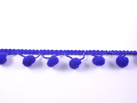 Bommelborte PomPom Borte Zierband royal Breite: 1,2cm