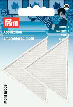 Prym Applikation Dreieck weiß 6x5cm