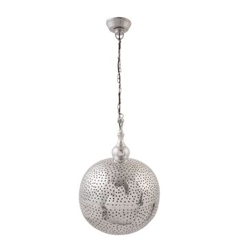 Clayre & Eef Hängelampe Lampe silber Nickel Länge:145cm