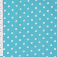 27780-Baumwollstoff--Kreativstoff--Stoff--Punkte-_1.jpg Baumwollstoff Punkte groß Ø 7mm türkis weiß
