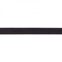 Schrägband Gummi elastisch schwarz 1.5cm