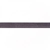 Schrägband Gummi elastisch dunkelgrau 1.5cm