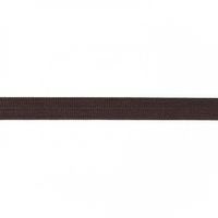 Schrägband Gummi elastisch dunkelbraun 1.5cm