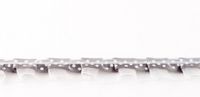 Satinband mit Organza und Punkten dunkelgrau 1.9cm