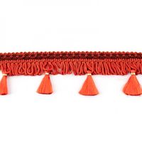 28003-Dekoband-mit-Bommel-rot-5cm.jpg Dekoband mit Bommel rot 5cm