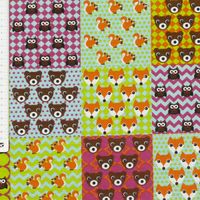 28668-Gardinenstoff-Stoff-Dekostoff-Meterware-Pat_1.jpg Dekostoff Canvas Ottoman Patchwork Waldtiere bunt 1.40m breit