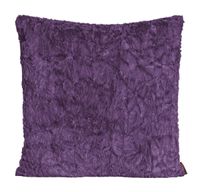Kissenhülle "Fluffy" aubergine 70x70cm