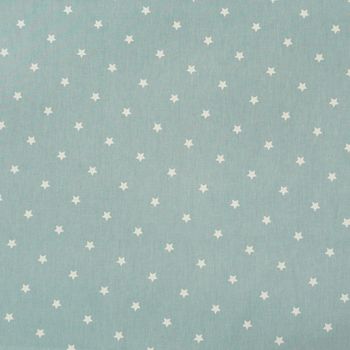 Baumwollstoff Twinkle Sterne graublau weiß Stoff