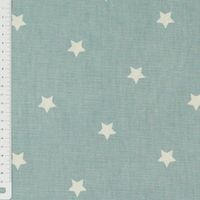 Baumwollstoff Twinkle Sterne graublau weiß Stoff