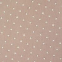 Baumwollstoff Twinkle Sterne altrosa weiß Gardinenstoff Dekostoff
