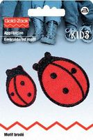 Prym Applikation Marienkäfer rot schwarz 3.5x2.5cm und 5x4cm