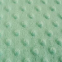 Fleece Minky dots Noppen mint grün Kuschel Stoff Flausch