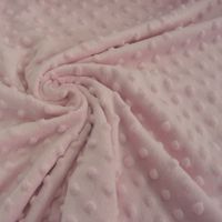 29486-Pluesch--Fell--Flausch--Stoff--Minky--dots--N.jpg Fleece Minky dots Noppen rosa Kuschel Flausch