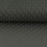 29489-Pluesch--Fell--Flausch--Stoff--Minky--dots-_2.jpg Fleece Minky dots Noppen dunkelgrau Kuschel Stoff Flausch
