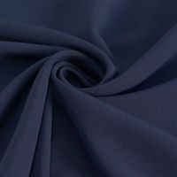 Royal Micro Satin Stoff Meterware marine blau
