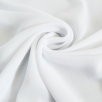Chiffon Meterware weiß