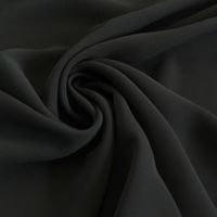 Chiffon Meterware schwarz