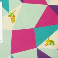 29637-Baumwollstoff--Stoff--Meterware--ECHINO--BI_1.jpg ECHINO BIRDS GEOMETRISCH Baumwollstoff 1.50m Breite