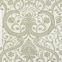 Leinen Dekostoff Meterware CELIE TOILE Ornament creme taupe