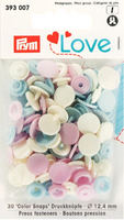 Prym Color Snaps Druckknöpfe Ø12.4mm creme hellblau rosa je 10 Stück
