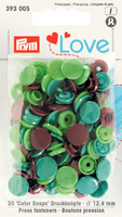 Prym Color Snaps Druckknöpfe Ø12.4mm apfelgrün türkis braun je 10 Stück