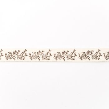 Baumwollband Vögel Meterware Breite: 1,5cm