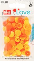 Prym Color Snaps Druckknöpfe Ø12.4mm gelb orange 30 Stück