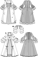 30835-BurdaSchnittmuster2447Rokoko.png Burda Schnittmuster 2447 Rokoko