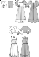 Burda Schnittmuster 2457 Kleid. Jacke. Weste