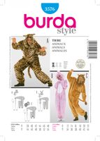 BurdaSchnittmuster3576Tieroverall