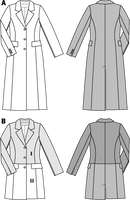 BurdaSchnittmuster6845Mantel & Jacke
