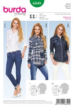 BurdaSchnittmuster6849Bluse