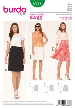 Burda Schnittmuster 6937 Rock