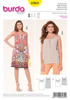 Burda Schnittmuster 6969 Kleid. Top