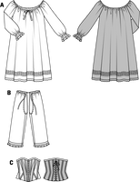 31245-BurdaSchnittmuster7156Historische-Waesche.png Burda Schnittmuster 7156 Historische Wäsche