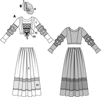 31251-BurdaSchnittmuster7171Renaissancekleid.png Burda Schnittmuster 7171 Renaissancekleid
