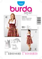 31306-BurdaSchnittmuster7443Dirndl.jpg Burda Schnittmuster 7443 Dirndl