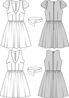 Burda Schnittmuster 7556 Kleid