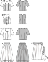 Burda Schnittmuster 7870 Dirndl