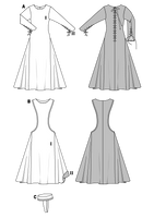 31348-BurdaSchnittmuster7977Kleid-Mittelalter.png Burda Schnittmuster 7977 Kleid Mittelalter