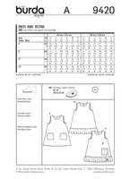 Burda Schnittmuster 9420 Kleid