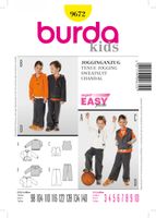 Burda Schnittmuster 9672 Jogginganzug