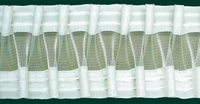 Gardinenband Faltenband Smokband 80mm halbtransparent  1